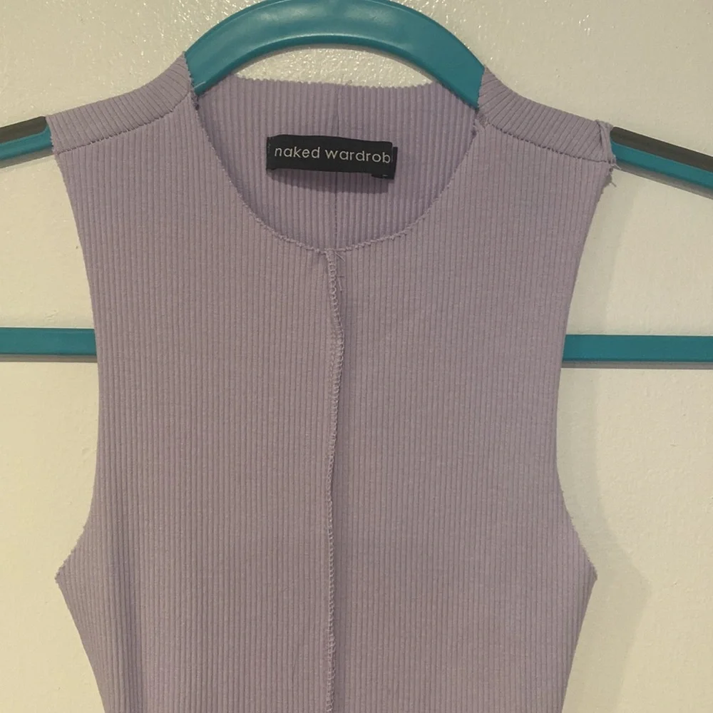 Naked Wardrobe Lilac Bodycon Dress - Picture 2 of 2